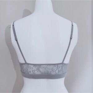 Calvin Klein Cotton Blend Grey Bralette Top